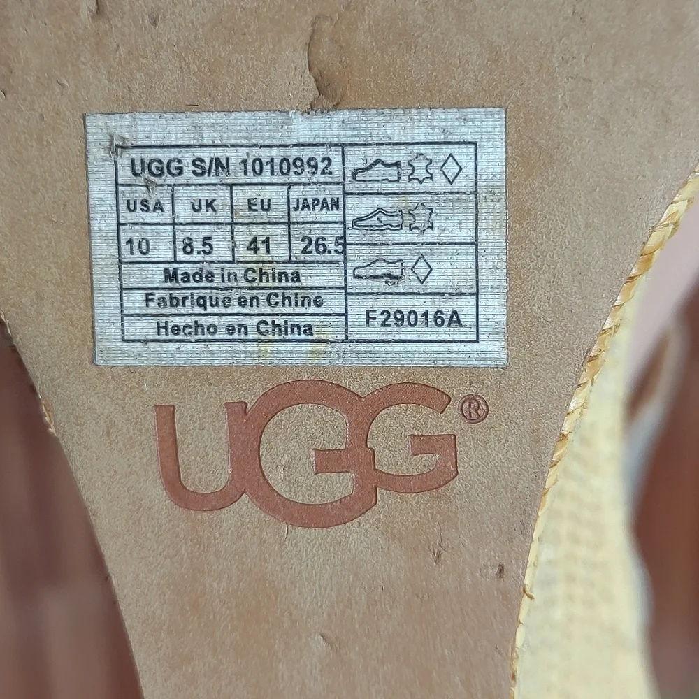 UGG sandal shoes for women size 10